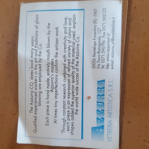 Vintage Maestri Vetrai Yellow Speckled Art Glass Large Vase - Picture 7 of 8